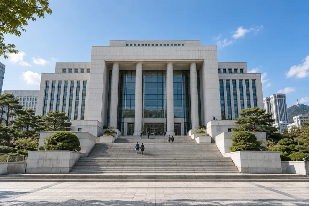 음주운전 약식명령 - 법원 건물 외관과 계단